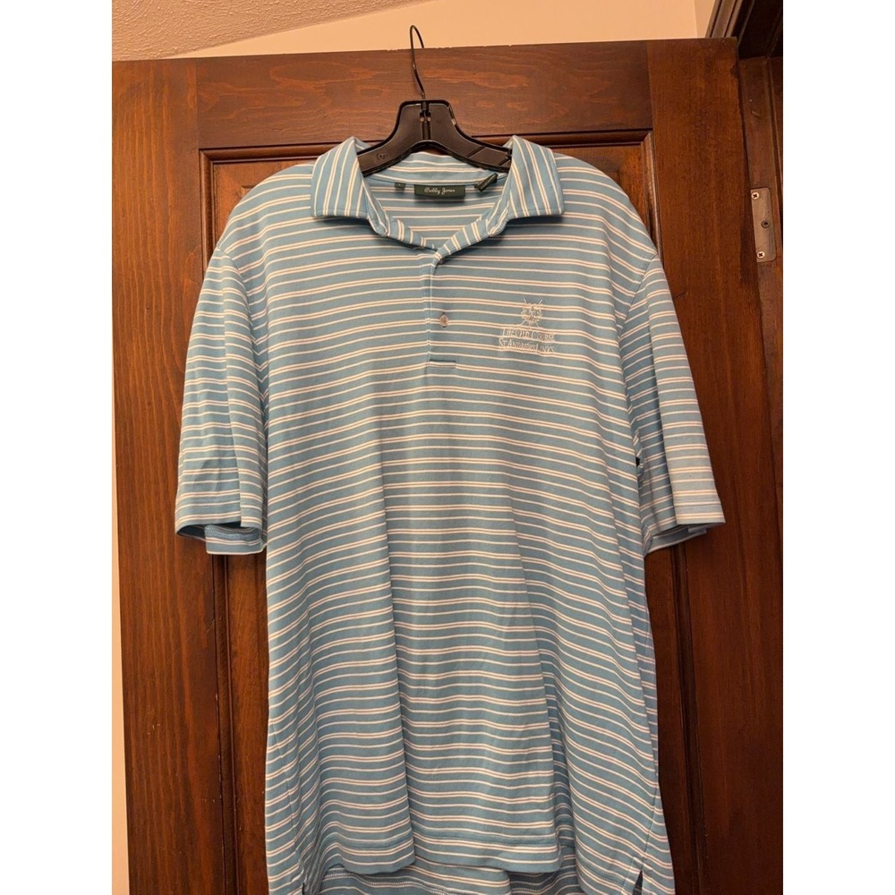 Bobby Jones The Old Course St Andrews Links Pima Cotton Polo Shirt Size L